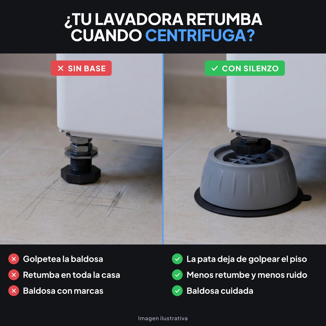 ¿Tu lavadora retumba como si