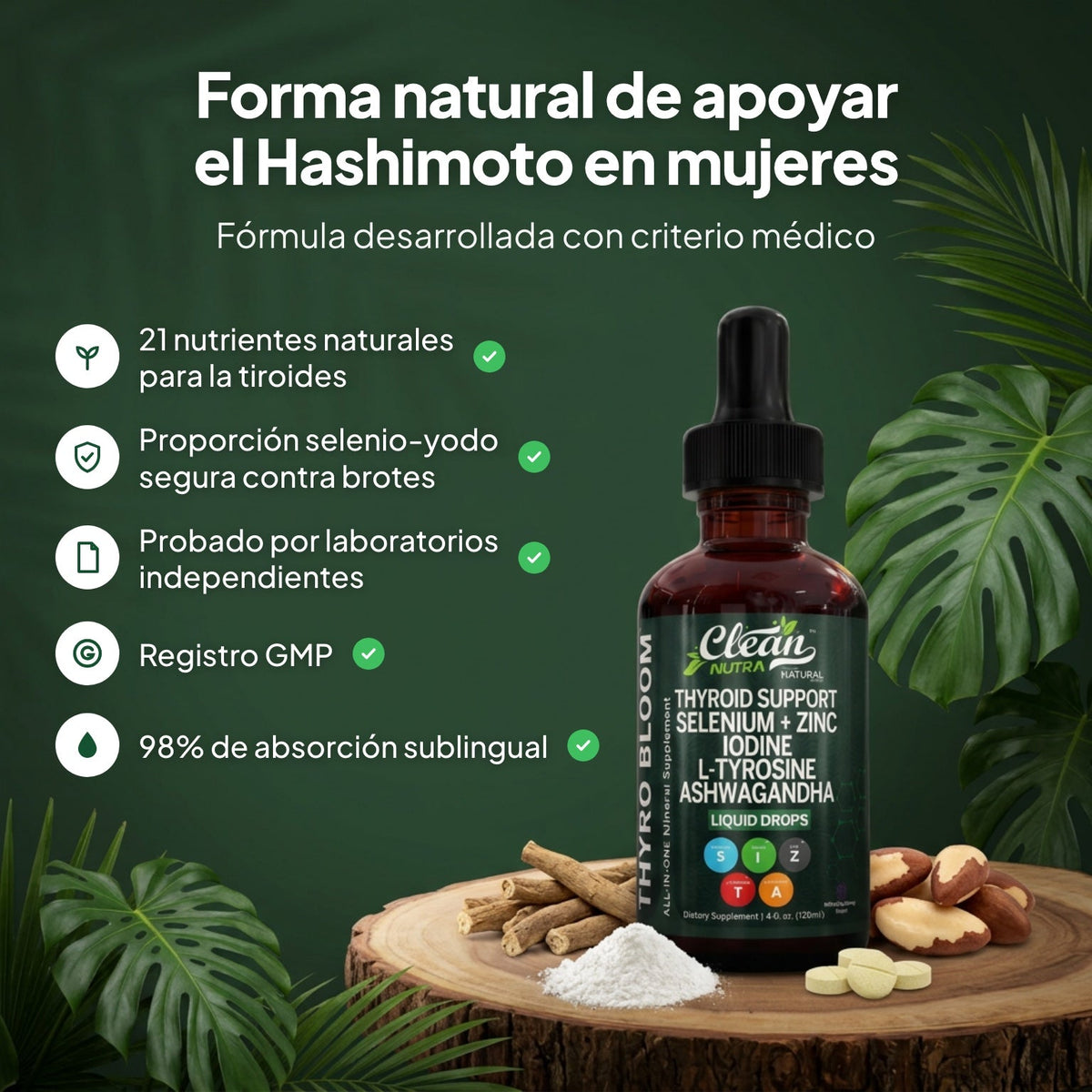 Forma natural de apoyar el Hashimoto